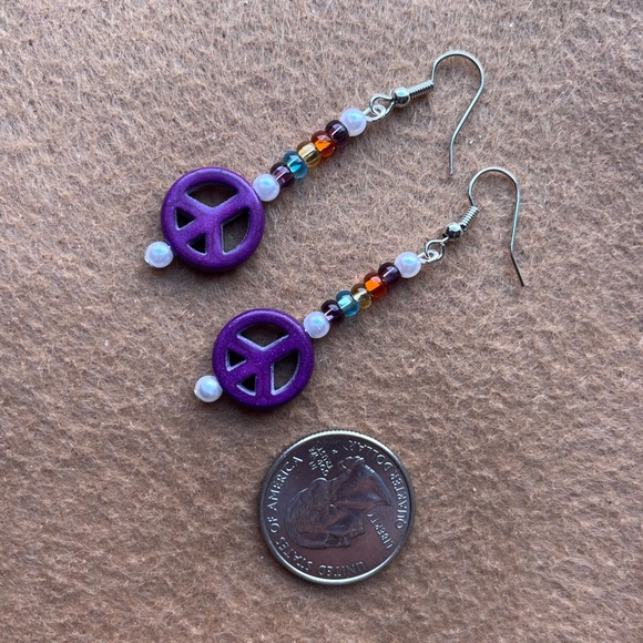 💜Handmade Earrings 💜 - Picture 6 of 10